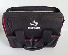 Husky Heavy Duty Multi 25 Pocket Construction Mechanic Tool Bag Box Nylon Canvas