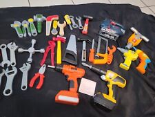 bundle 33 toy construction tools some battery operated incl John Deere ..Bosch