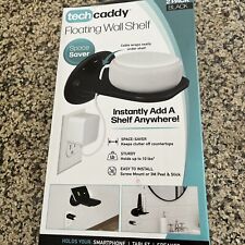 TECH CADDY 2 FLOATING WALL SHELVES: SMART DEVICES + BLUETOOTH SPEAKERS BLACK - Hillsdale - US