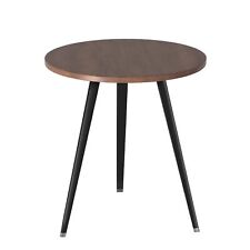 SENGLIDA Round Modern Wooden Dining Table Cocktail Table with Aluminum Legs for - Brentwood - US