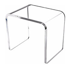 16x12"x18" Clear Acrylic Side Table Small End Table Stool For Bedroom Bathroom - Chino - US"