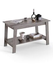 Coffee Table with Storage Shelf, 2-Tier Coffee Tables for Living Room, - Mumbai - India