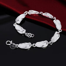 Hot fashion 925 sterling Silver Cute slippers Bracelet for woman gifts jewelry