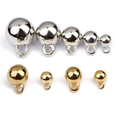 Gold/Silver 6mm 8mm 10mm 12mm 14mm CCB Plastic Loose Pendants Beads DIY Jewelry