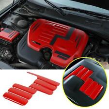 For 2015-2022 Chrysler 300 ABS Red Car Engine Hood Panel Decoration Cover Trim