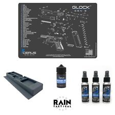 For GLOCK GEN 3 Cerus Gear Bench Mat - Parts Tray- CLP Gun Oil & Care Pack