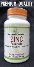 PREMIUM 50mg Zinc Aspartate Immunity Health Supplement NATURAL VEGETARIAN HALAL - Toronto - Canada