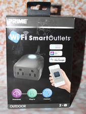 Prime WiFi Smart Outlets 2X Outdoor Remote Control Works w/Google Home & Alexa - Redmond - US