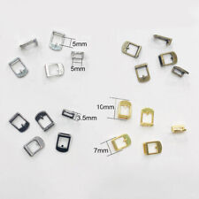 10PCS 5mm Mini Metal Buckle Doll Clothing Bag Buttons Belt DIY Accessories Craft