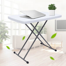 Square Folding Laptop Table Small Computer Desk Dining Laptop Tray Adjustable