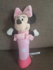 RARE ITEM DISNEY BABY MINNIE MOUSE RATTLE CHIMES WHEN BABY SHAKES TOY