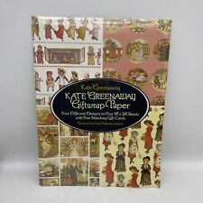 Vintage 1988 Kate Greenaway Giftwrap Paper & Gift Cards 4 Sheet Designs