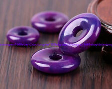 Natural 30mm Purple Sugilite Circle Donut Pendant Jewelry Anniversary Gift Lucky