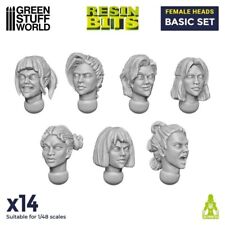 Female Heads Basic Set - Resin 40K Sigmar Decor Modelling Wargames