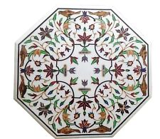 30x30" Marble Coffee Table Top Inlay Mosaic Marquetry Furniture Decorative"