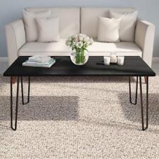 Coffee Table with Hairpin Legs - Modern Industrial Style Home Decor - Black - Mumbai - India