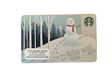 Starbucks 2013 Snowman Gift Card