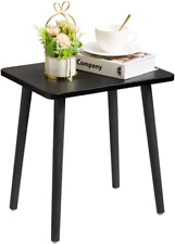 Black Side/End Table, Modern, Minimalist Wooden Small Accent Table with Natural - Mumbai - India