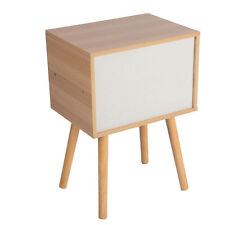 Bedside Cabinet Minimalist Modern Double Layer Heightened Leg Wooden Bedside - Mumbai - India