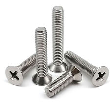 M1-M8 304 A2-70 Stainless Steel Cross Phillips Flat Countersunk Head Bolt Screw - CN