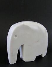 Mid Century Minimalist Style Marble Stone Elephant Sculpture - Santa Fe - US