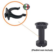 Gancio per Zoccolo da Cucina Universale in ABS Clip per Piedini (10 pz)