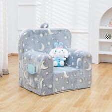 SUFUS Snuggly-Soft Cuddly Toddler Plush Armchair for Boys and Girls Fuzzy Plush