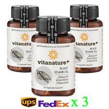 Vitanature Plus Black Sesame Oil Dietary Supplements Nourish Bone Knee 30 Cap.x3 - Toronto - Canada