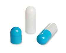 Empty Hard Gelatin Capsule Size 4 Blue/White x 10,000 Kosher & Halaal Joined" - Toronto - Canada"