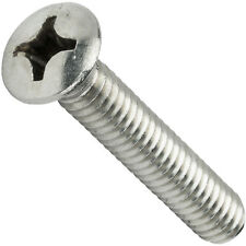 1/4-20 x 5/8 Phillips Oval Head Machine Screws Stainless Steel 18-8 Qty 100 - West Hempstead - US"