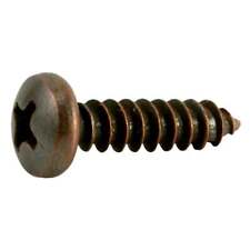 #10 x 3/4 Venetian Bronze Phillips Pan Head Sheet Metal Screws (30 pcs.) - Portage - US"