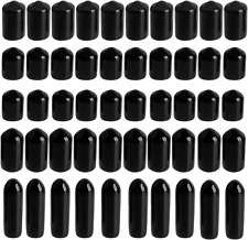 YXQ round Rubber End Caps 1/8 3/16" 1/4" 5/16" 3/8" Black Vinyl Cover Screw Thr - Denver - US"