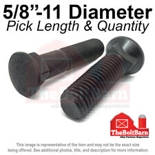 5/8-11 #3 Dome Head Grade 8 Plow Bolts Plain & Oil COARSE (Pick Length & Qty) - Cleveland - US"