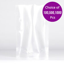 4x6in Clear Glossy Food Grade Polythlene Stand Up Open Top Soup Herbs Bag