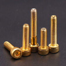 Cup Head Socket Cap Screw Hex Head Allen Bolt - Gold Titanium Plated - CN