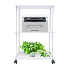 Modern Movable Laptop Printer Small Cart Rolling Laptop Stand Office White Table - Toronto - Canada