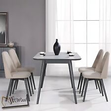 Maine Dining Table Set Minimalist Teak Wood Furniture - Toronto - Canada