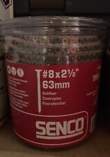 SENCO 8 X 2 1/2” Sub Floor Screws. 800 Screws New - Beaverton - US