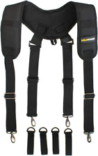 Construction Work Belt Padded Suspender Tool Belt Suspenders for Electrican Heav