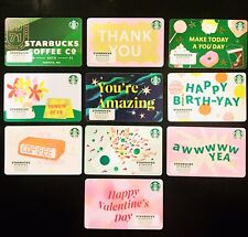 10 NEW RELEASED 2024 STARBUCKS Gift Cards Set Lot #6310 # 6311