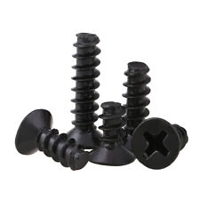 M1-M4 Black Steel Countersunk Phillips Self Tapping Screws Flat Tail Small Bolt - CN