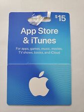Apple Itunes And App Store Gift Card $15.00 Value Original package