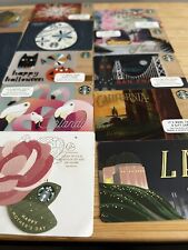 VINTAGE 2014-2018 LOT Starbucks Gift Cards. Halloween LA CA Easter Fall