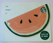 STARBUCKS Gift Card 2019 Watermelon Die Cut on Backing - Collectible A -No Value