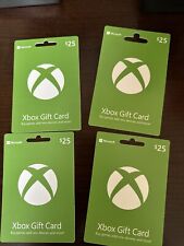 4 x $25 Xbox gift cards, trying to get rid of these for real money