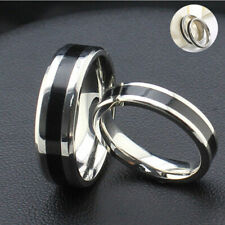 Band Jewelry Black For Steel Size 6-12 Ring Fashion Titanium Women Stainless Men