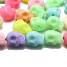 50 Mixed Pastel Color Acrylic Halloween Gothic Beads 13mm Jewelry Making