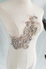 rhinestone beading lace trim embroidered decal DIY sewing clothing accessories