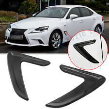 For Lexus IS Racing Sporty Glossy Black Side Fender Air Flow Vent Decor Stickers