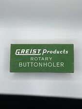 Vintage Greist Products Rotary Buttonholer Accessories sewing collectible